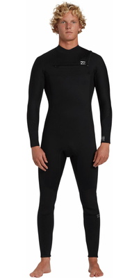 2026 Billabong Mens Foil 4/3mm Chest Zip VÃ¥ddragt ABYW100244 - Black